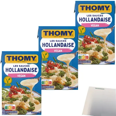 Produktbild von Thomy Les Sauce Hollandaise Vegan 3er Pack (3x250ml Packung) + usy Block