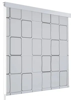 Produktbild von Duschrollo 140x240 cm Quadratmuster