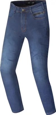 Image de Jeans moto imperméable Merlin Mason, bleu foncé, L