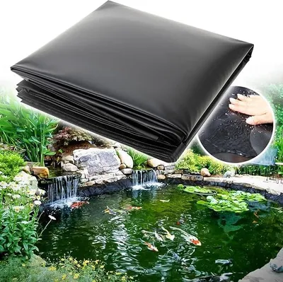 Obrázek produktu pro Fólie do jezírka 0,13 mm PE Fólie do jezírka pro venkovní použití, vhodná pro okrasná jezírka, rybníky, vodopády (3x3 m)