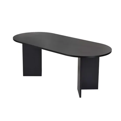 Produktbild von Skye Decor, Sabella - Wood Black, Esstisch, Holz Schwarz, 100 % Melaminplatte, 200 x 90 x 75 cm