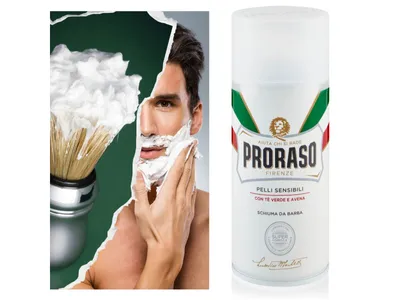 Obrázek produktu pro Proraso - Pěna na holení pro citlivou pokožku s aloe a zeleným čajem 300ml