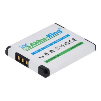 Produktbild von Akku-King 20109332, Canon, 680 mAh, 3,7 V, Lithium-Ion (Li-Ion)