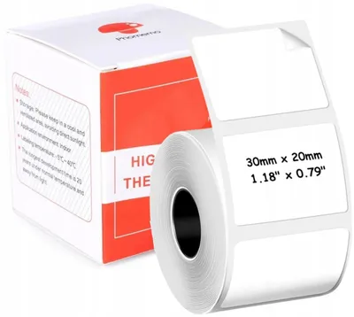 Obrázok produktu pre Termálne štítky pre tlačiarne Phomemo M110, M200, M220, M221, samolepiace, formát 30x20 mm