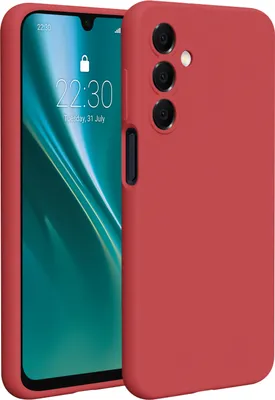 Zdjęcie produktu dla Etteri Silikonowe etui na telefon Samsung Galaxy A16 4G / A16 5G Cover w kolorze malinowej czerwieni