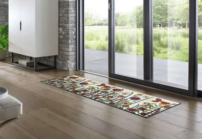 Image de Tapis de sol "Sonnentag", 60x180 cm, pour intérieur et extérieur, lavable