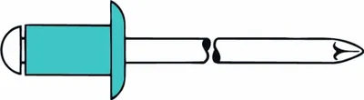 Obrázek produktu pro GESIPA Slepý nýt VA A2 3x6mm dxl f.1-3mm GESIPA Plochá kulatá hlava (6330134)
