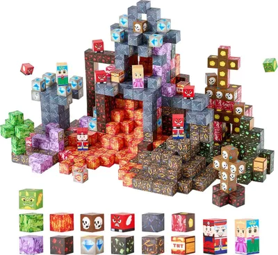 Immagine prodotto di Blocchi magnetici 150 pezzi Set Castello Oscuro STEM Montessori Giocattoli sensoriali