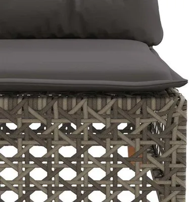 Image de Banc de jardin - Banc d'extérieur - Coin salon - Mobilier d'extérieur - Banc lounge - Plastique résistant aux intempéries, aspect soigné - Coussins confortables