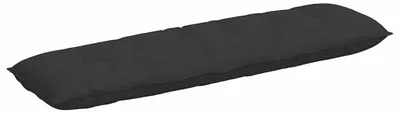 Immagine prodotto di vidaXL Cuscino per lo schienale Nero 180 x 50 cm in microfibra
