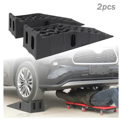 Produktbild von Satz mit 2 Kunststoff-Autorampen, maximale Tragfähigkeit 7000 kg (7 t), 905 x 305 x 215 mm