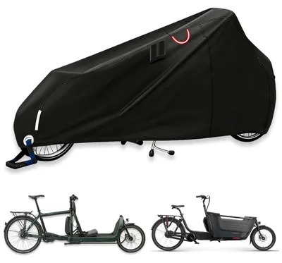 Immagine prodotto di Copertura impermeabile per biciclette cargo, con strisce riflettenti