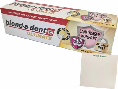 Produktbild von Blend-a-dent Ultimate Haftcreme 40g + usy Block