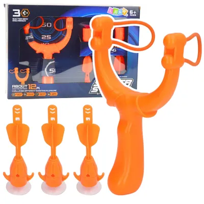 Produktbild von LeanToys Schießset Geschicklichkeitsspiel Schleuderpfeile mit Saugnäpfen 3-teilig