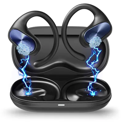 Produktbild von Bluetooth Kopfhörer Sport 45Std Kopfhörer Kabellos Bluetooth HiFi-Bass Stereo IPX6 Wasserdicht Wireless Headphone ENC Noise Cancelling Mic Earbud USB-C