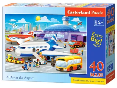 Image de Puzzle 40 pièces MAXI Une journée à l'aéroport 40223