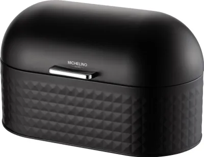 Produktbild von Michelino Brotkasten 33,5 x 19,5 x 20 cm Brotbox Schwarz matt
