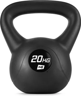 Obrázok produktu pre Hop-Sport Činka Kettlebell | Vinylová činka 20kg | Hojdacia činka | Ergonomická rukoväť