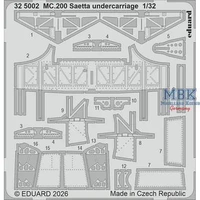 Produktbild von EDUARD ED325002 Macchi C.200 Saetta lundercarriage 1/32