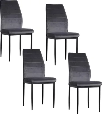 Produktbild von Stuhl Madison Velvet Grau