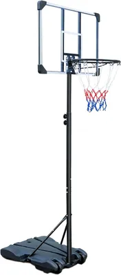 Produktbild von Basketballkorb für Draußen Höhenverstellbare Korbhöhe von 165 bis 213 cm Basketballständer auf Rädern für Kinder Jugendliche Erwachsene im Hinterhof/Auffahrt