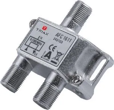 Produktbild von Triax AFC 1611, 75 Ohm, 5 - 1218 MHz, Silber, Weiblich, 1 Stück(e), F-type