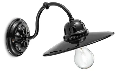 Obrázek produktu pro Keramická nástěnná lampa Ferroluce B&W