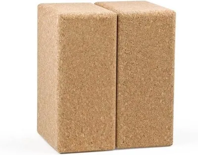 Image de Bloc de yoga 228 x 152 x 102 cm, lot de 2, en bois