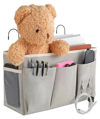 Image de Organisateur de lit suspendu - Organisateur de lit à suspendre - 35 x 12 x 20 cm - Gris