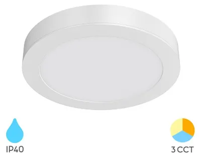 Immagine prodotto di Braytron Plafona a LED da incasso, rotonda, 12 W, 1120 lm, 3 CCT, Ø 17,2 cm, pannello LED ultrasottile