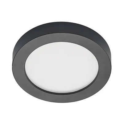 Produktbild von Prios LED-Deckenleuchte Edwina, schwarz, 23 cm, CCT, IP44