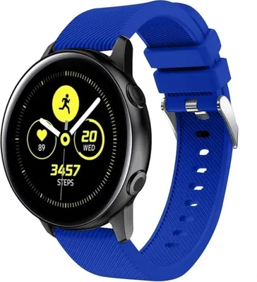 Produktbild von Strap-it Samsung Galaxy Watch Active / Active 2 Armband Silikon (Blau)