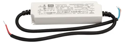 Immagine prodotto di MEANWELL LPF-60-24, alimentatore switching LED AC-DC, alloggiamento in plastica, IP67 60W 24V 2,5A CV+CC
