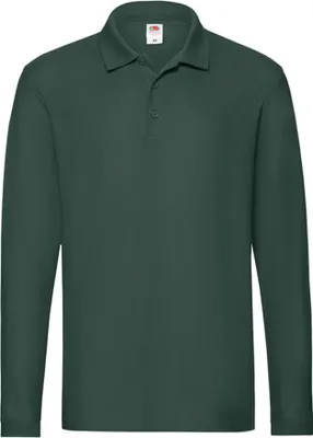 Image de Fruit of the Loom - Polo « Premium » pour homme à manches longues FK3120 (M) (vert sapin)