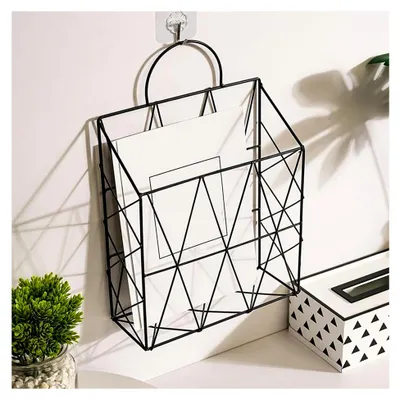 Produktbild von Wandbriefhalter, Zeitungsordner, Organisationsregal, Zeitschriftenkorb aus Metall – für Büro, Zuhause und Schreibtisch