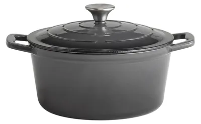Gusseisen-Kochtopf 5 STARS, Ø 25 cm, 4 L, anthrazit, Induktion, ofenfest