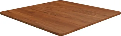 Obrázek produktu pro Čtvercová stolní deska tmavě hnědá 70x70x1,5 cm ošetřený dub