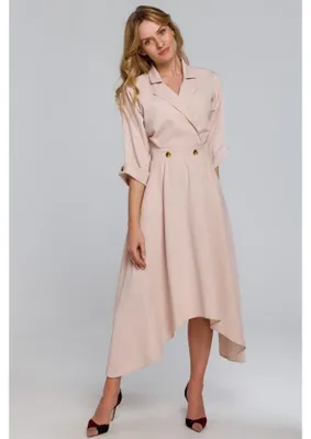 Imagen del producto de Vestido MAKOVER K086, color beige, talla L
