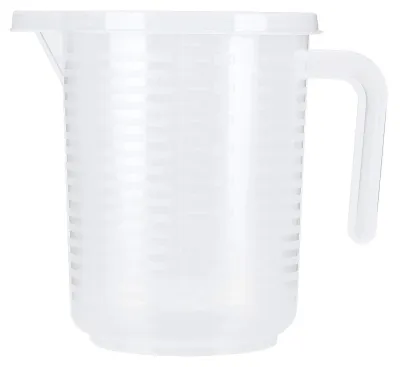 Messbecher 1000 ml transparent mit Deckel, BPA-frei