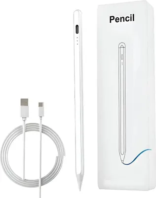 Produktbild von Zimilo iPad Stylus Pen mit magnetischer Adsorption, Schnellladefunktion, Akkuanzeige, Ersatzspitzen, Palm Rejection, für präzises Schreiben & Zeichnen