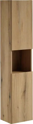 Immagine prodotto di Colonna bagno VANO – 2 porte + 1 nicchia – Rovere – L30 × P25 × H140 cm – Da appendere