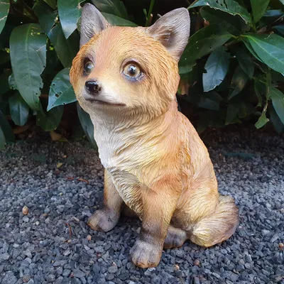 Immagine prodotto di Statua da giardino volpe seduta 20 cm