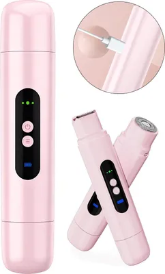 Produktbild von 2-in-1 Elektrischer Körperrasierer Damen & Herren, elektrischer Doppelkopfrasierer, IPX7 wasserdicht, schmerzfreier Rasierer für privater Bereich,USB-C Aufladbar
