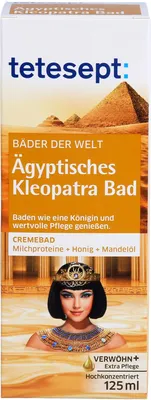 Produktbild von Tetesept Kleopatra Bad, Bath oil, 125 ml, Jeder Hauttyp, Nährend, Mandel, Flasche