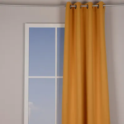 Produktbild von Verdunklungsgardine mit Ösenaufhängung einfarbig senfgelb 135x250cm