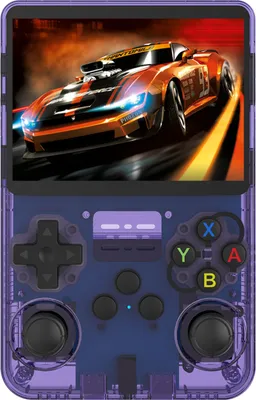 Handheld-Spielkonsole, Dual-Joysticks, Spiel-Player mit R/L-Tasten auf der Rueckseite, integrierte Spiele, 3,5-Zoll-Farbbildschirm, RK3326, wiederaufladbarer Akku mit 2500 mAh