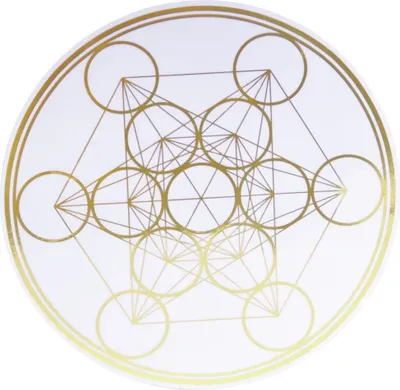 Produktbild von Metatrons Würfel Aufkleber 18 cm