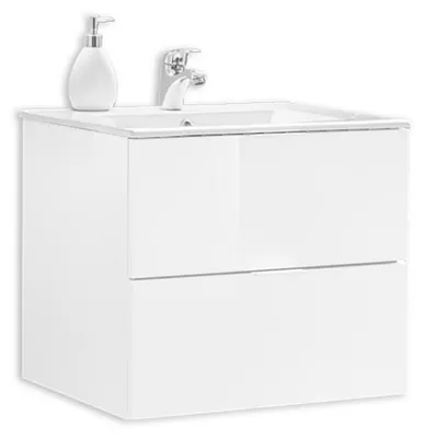 Image de Meuble sous-vasque "Sofia" - Blanc - L 60 x H 54 x P 45,6 cm