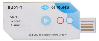 Produktbild von USB-Temperatur-Datenlogger, Bluetooth-APP-Verbindung, Temperatur-PDF-Berichtsrekorder, 120 Tage, 32000 Kapazität