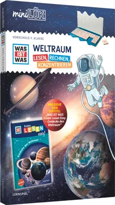 Produktbild von miniLÜK-Set. Vorschule/ 1. Klasse: WAS IST WAS WELTRAUM - Lesen, Rechnen, Konzentrieren